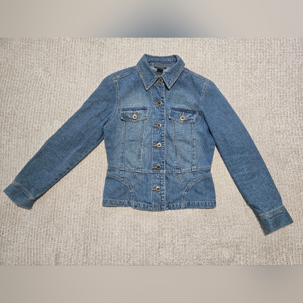 The Limited Blue Jean Jacket Classic Denim Size Medium